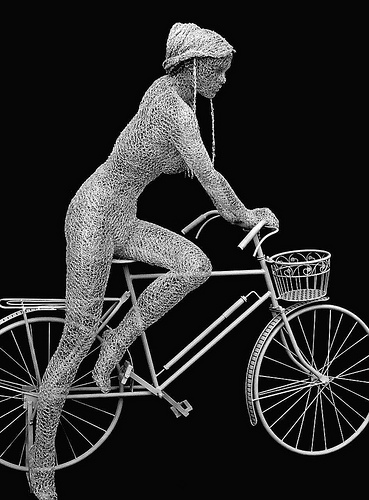 Lady and the Bicycle - Derek Kinzett